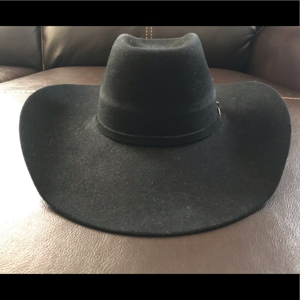 Resistol black felt cowboy hat